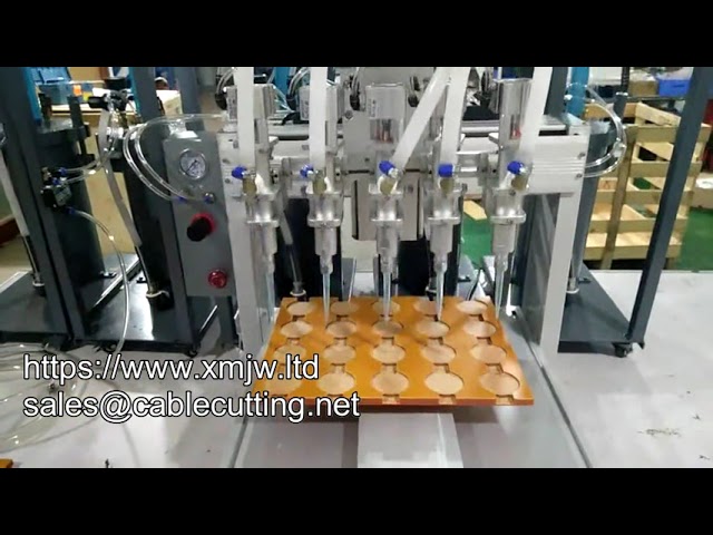 High Speed 5l Pressure Bucket 5 Heads Glue Dispenser Multi head Automatic Glue Dispenser Robot