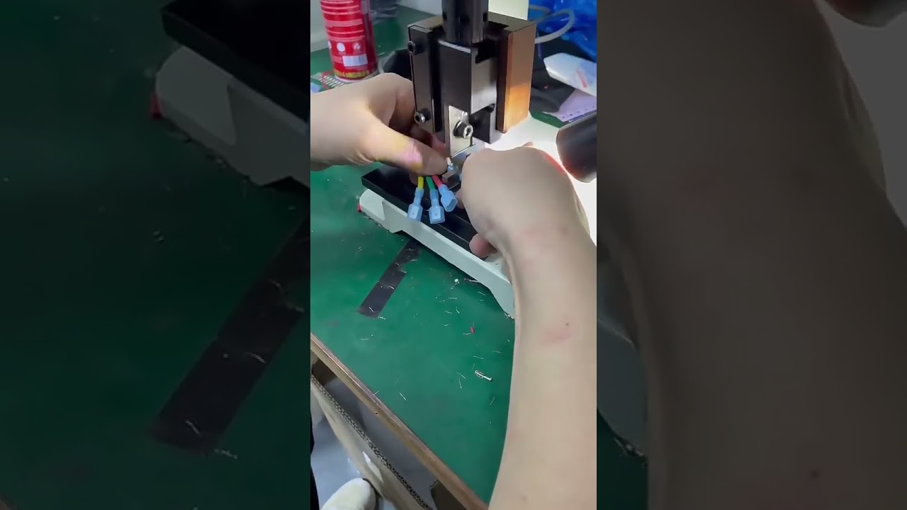 2T Insulation Crimping Machine   Cable Terminal Crimping Machine #machine #automobile #diy