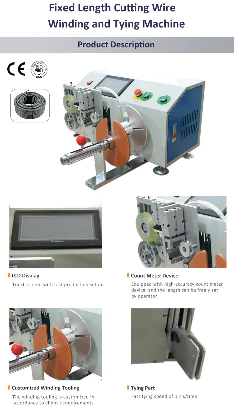 wire winding bunding,Cable Cutting Winding and binding Machine