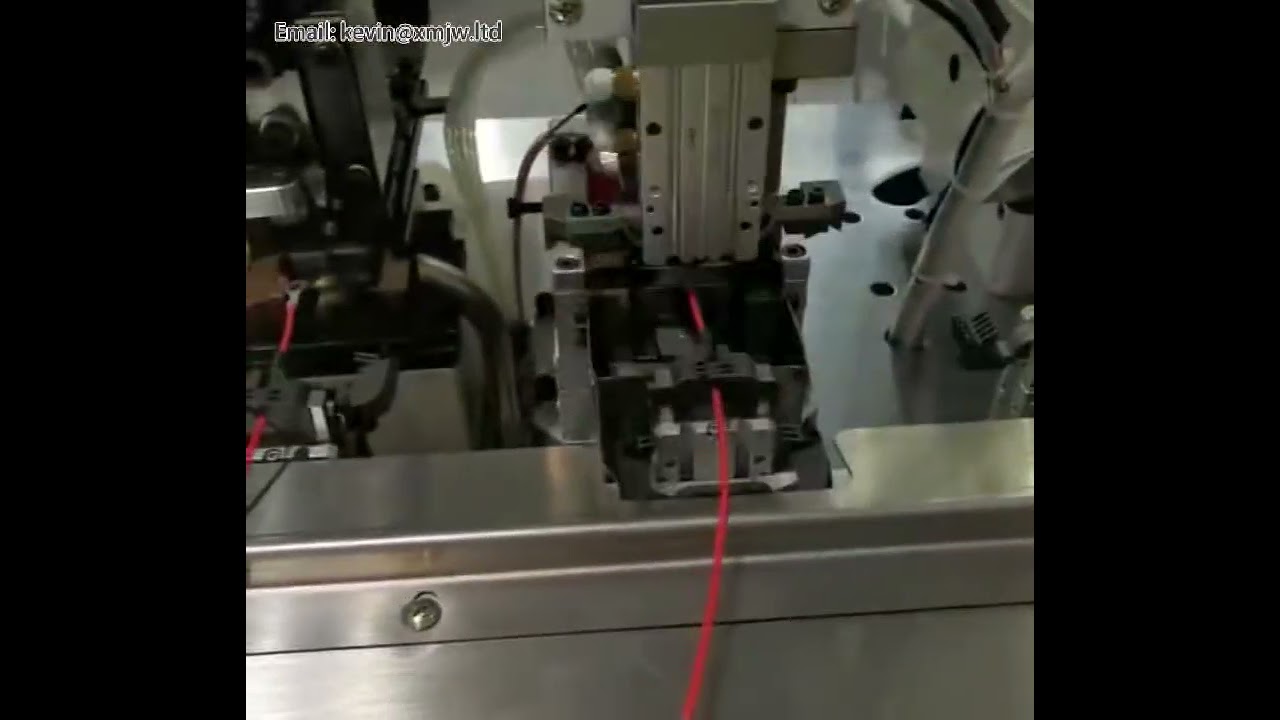 Fully Automatic Wire Cutting, Peeling, Crimping, and Heat Shrink Tube Threading Machine