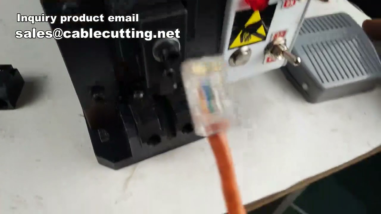 Cat6e Cable RJ-45 Molding Machine, Crystal Head Molding Machine, Network Cable Making Machine