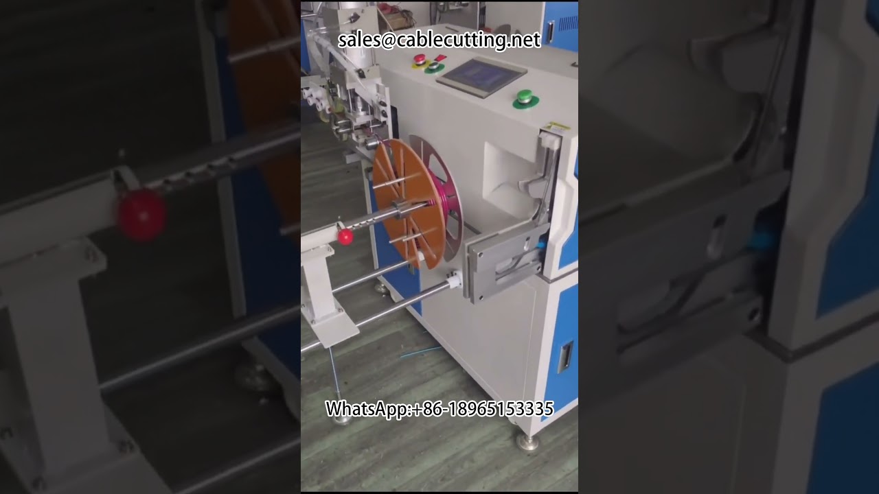 Cable Winding Machine with Meter Counting and Row Cutting Winding and Tying