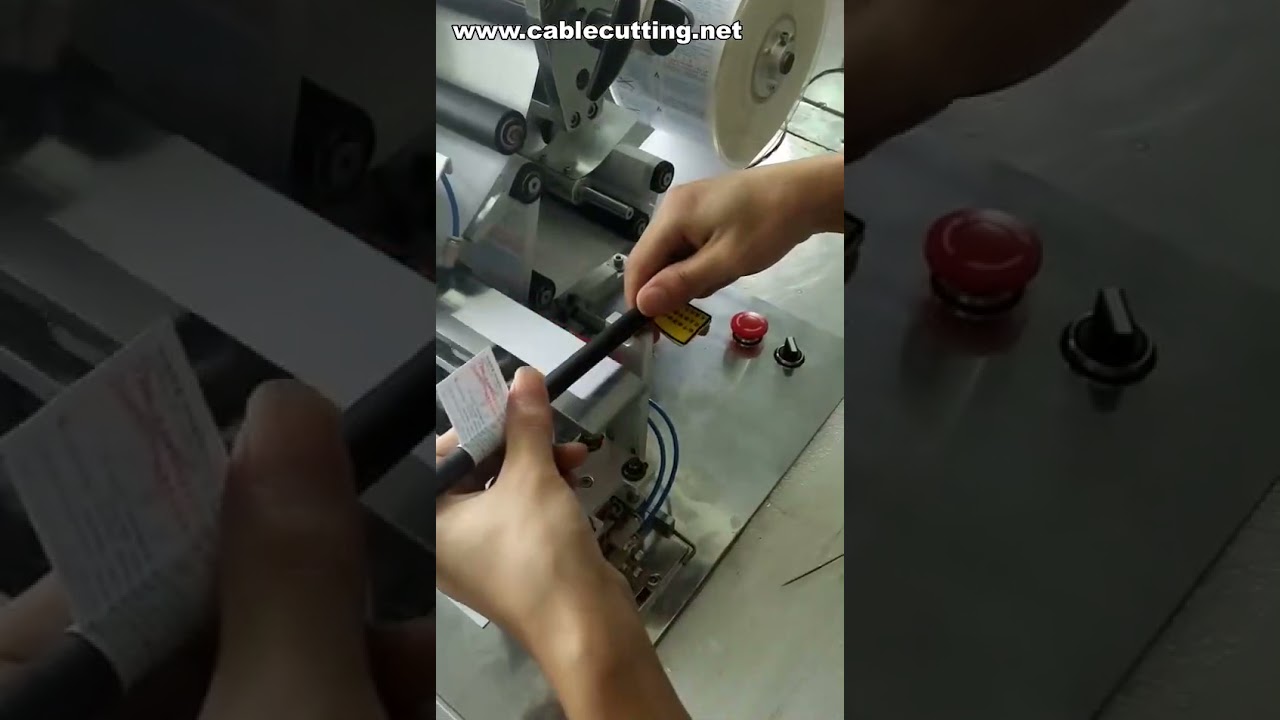 Semi-Automatic Cable and Wire Folded Labeling Machine