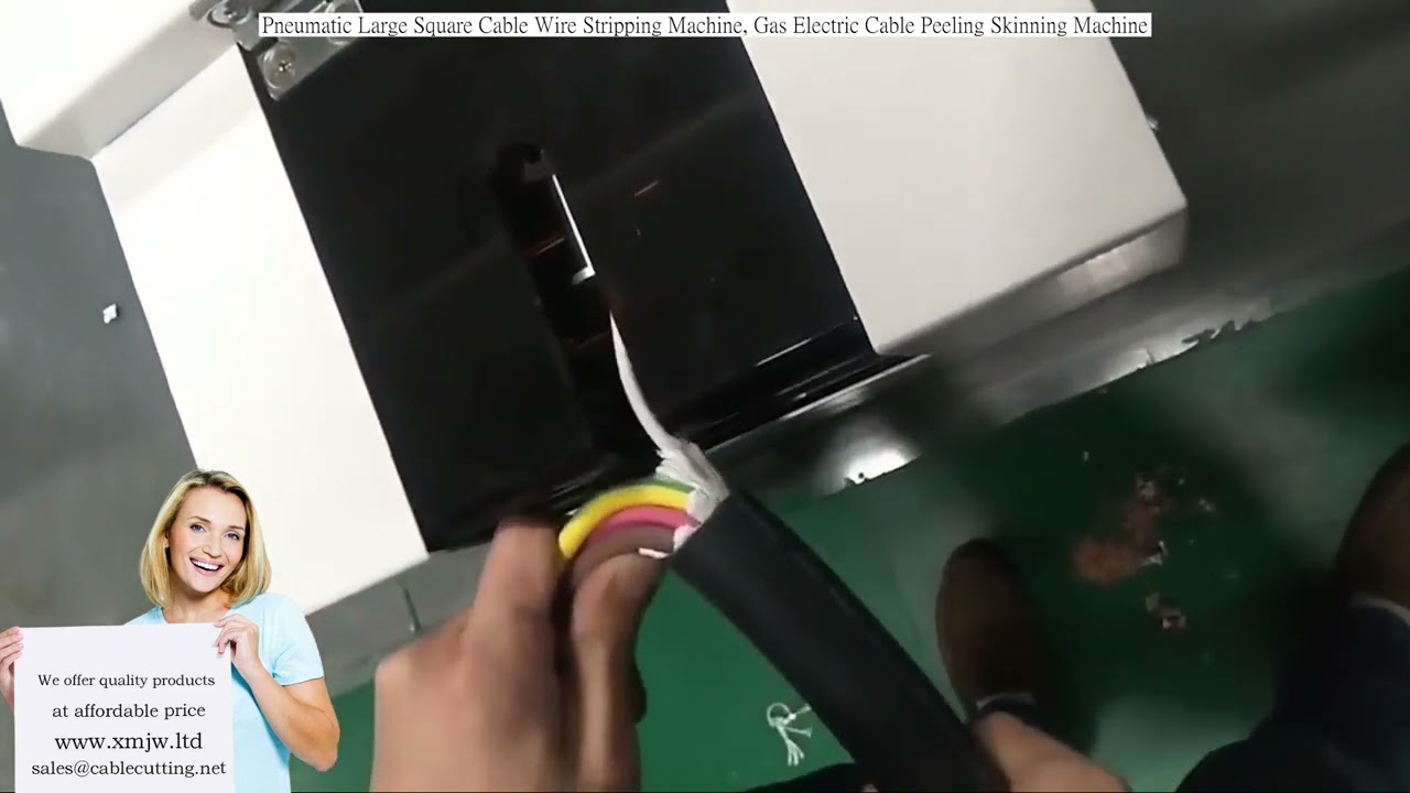 Pneumatic Large Square Cable Wire Stripping Machine | Gas & Electric Cable Peeling Machine
