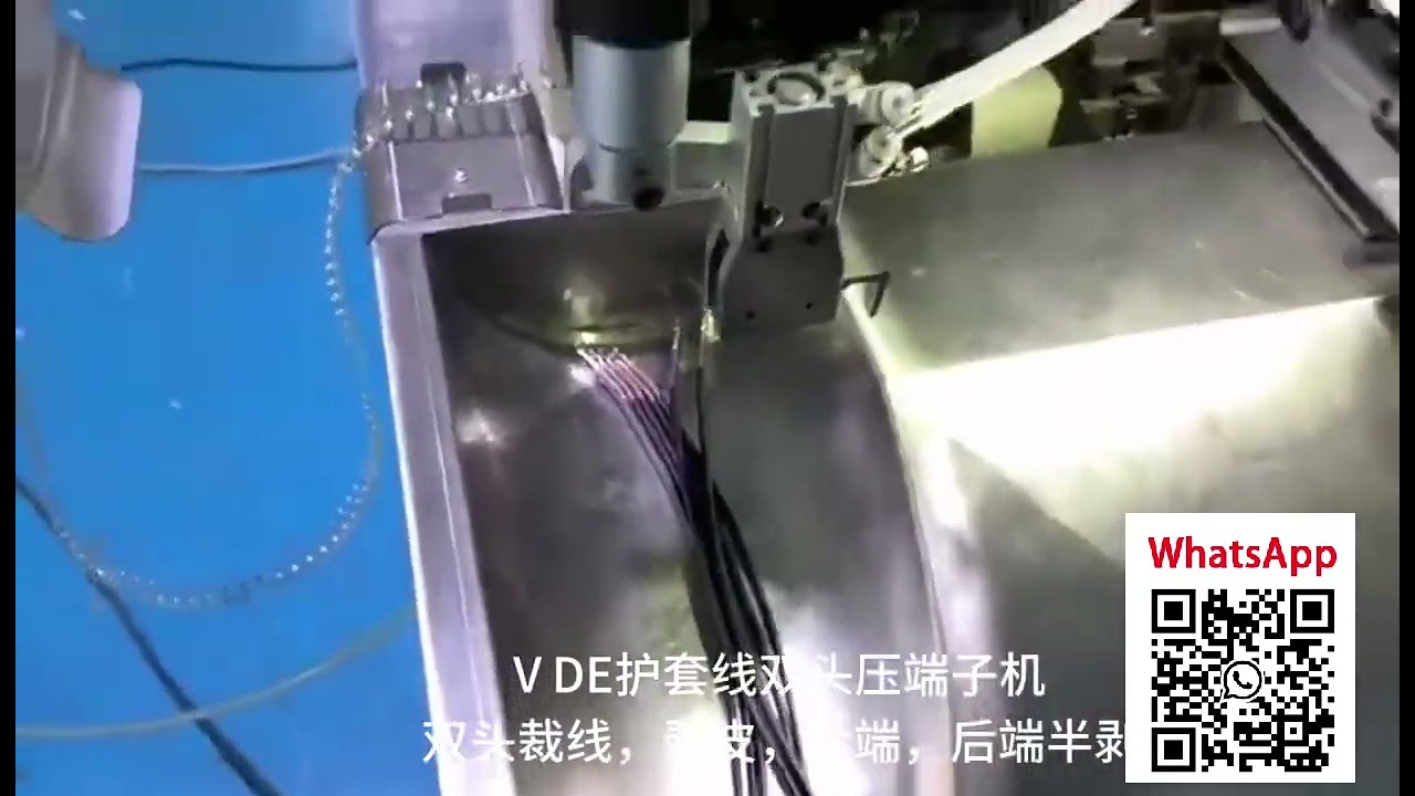 Automatic Dual-Head Crimping Machine for VDE Jacketed Cables