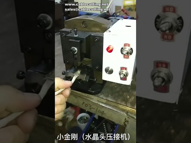 Cable crystal head crimping machine, cable phone line PC head forming machine, extruder