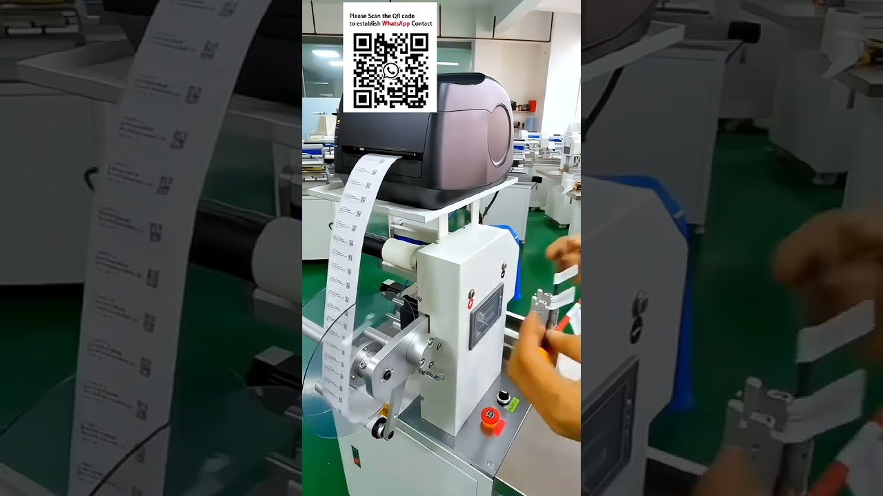 Automatic Wire Fold Over Labeling Machine with Optional Printer