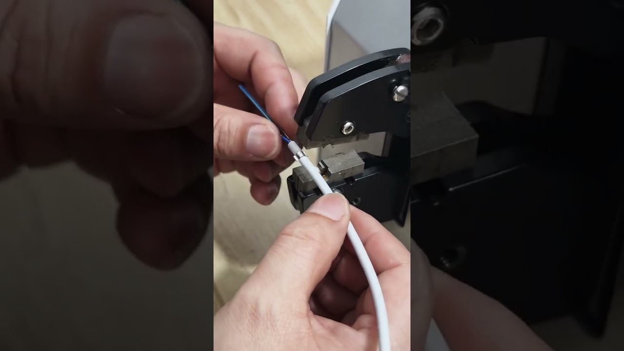 Custom Terminal Crimping Pneumatic Machine for Terminals with Small Wings #factory #machine