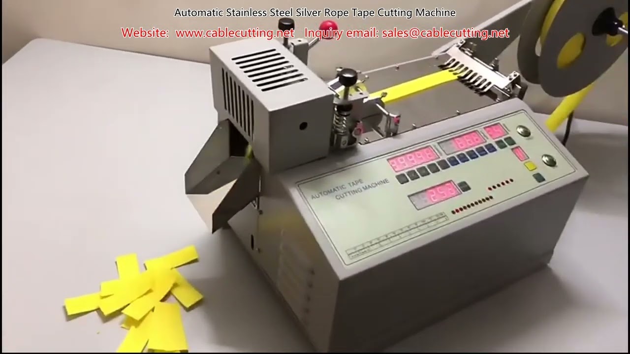 Automatic Stainless Steel Silver Rope Tape Cutting Machine