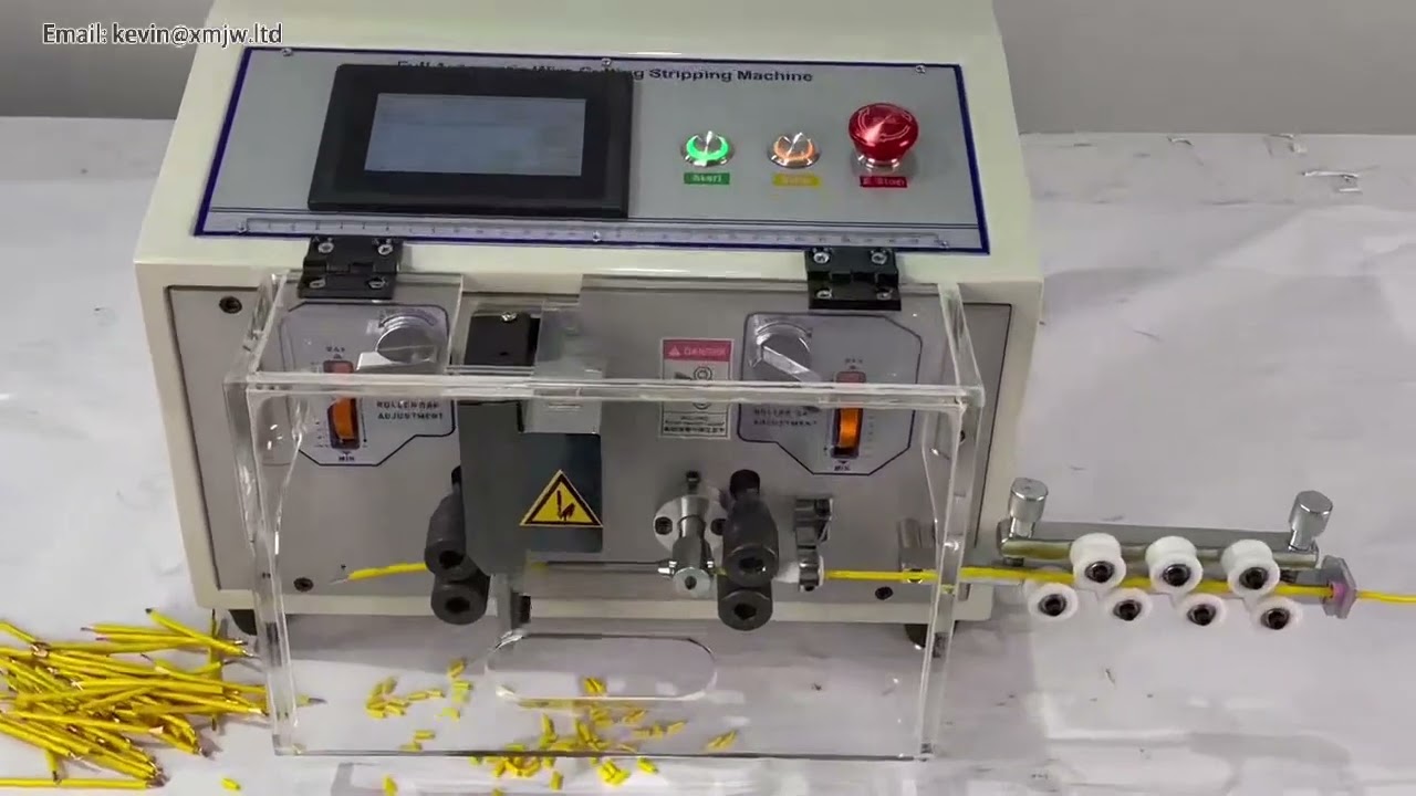 SWT-508-SD-S Touch Screen Automatic Wire Stripping Peeling Cutting Machine 0.1-4.5mm² 220V