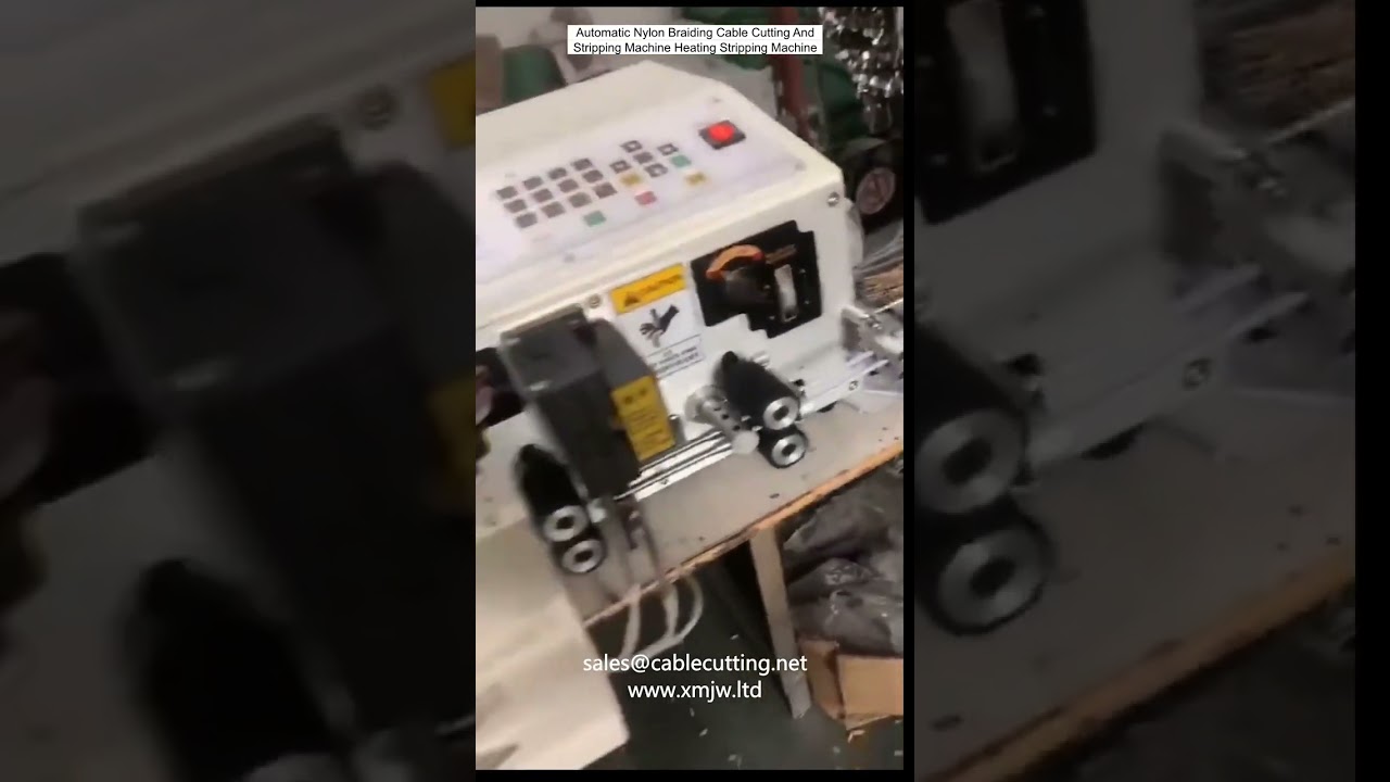 Automatic Nylon Braiding Cable Cutting And Stripping Machine Heating Stripping Machine