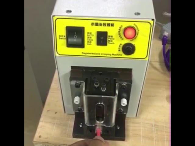 RJ-45 Crystal Head Crimping Machine for Network Cable Assembly