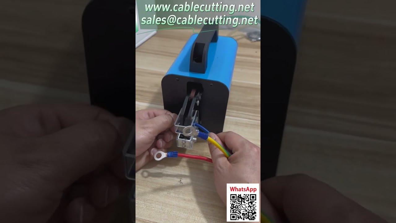 Wire Crimping Machine, 6mm² Terminal Crimper, Vertical Crimping with Safety Cover