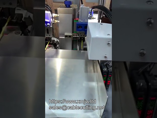 Fully Automatic Wire Cutting Stripping Machine with Double-End Terminal Crimping for JST Connectors