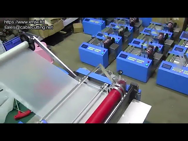 Automatic Back Sheet Film Cutting Machine & Elastic Webbing Cutter for Weaving Tube