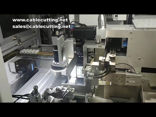 Automatic Rubber Shell Piercing and Tin Insert Sticking Machine