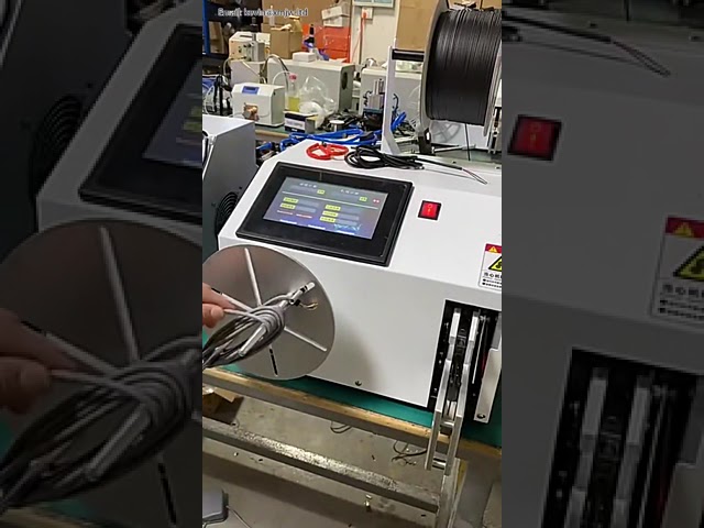 Automatic Wire Cable Coil Winding and Binding Machine with Digital Touch Screen