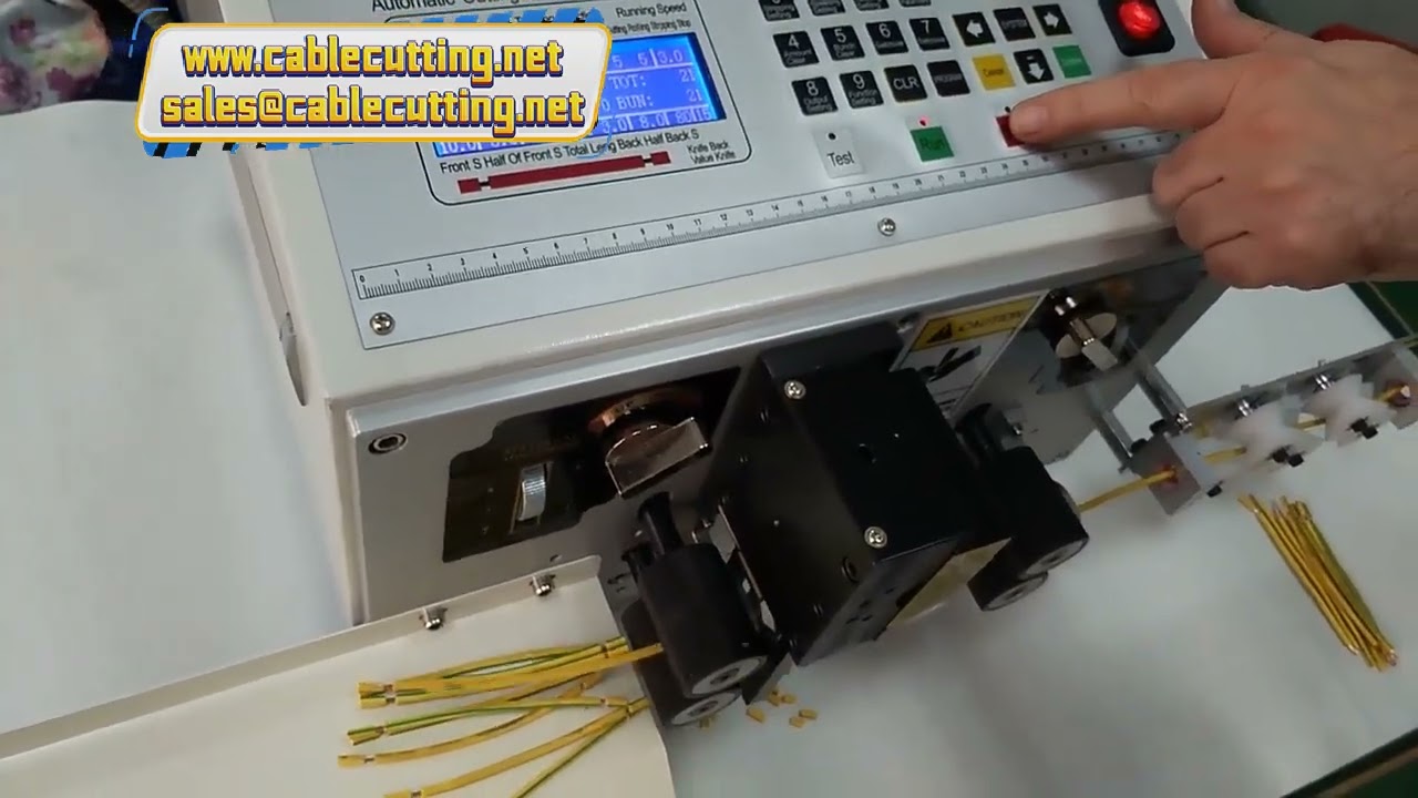 Wire Stripping and Cutting Machine with Crimping for 0.1 to 2.5mm² Cable | Carbide Blade