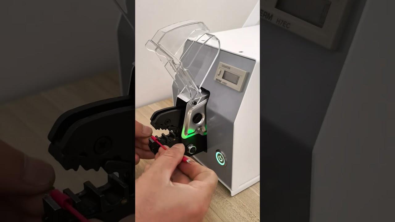 【20EC電動壓接機】1-25預絕緣端子壓接展示 1-6噸力 0.25-16平方