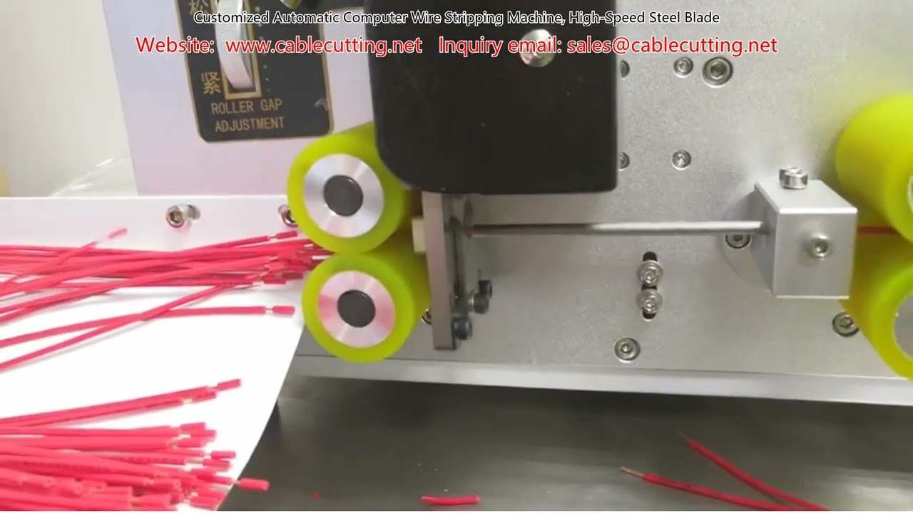 Customized Automatic Computer Wire Stripping Machine with High-Speed Steel Blade