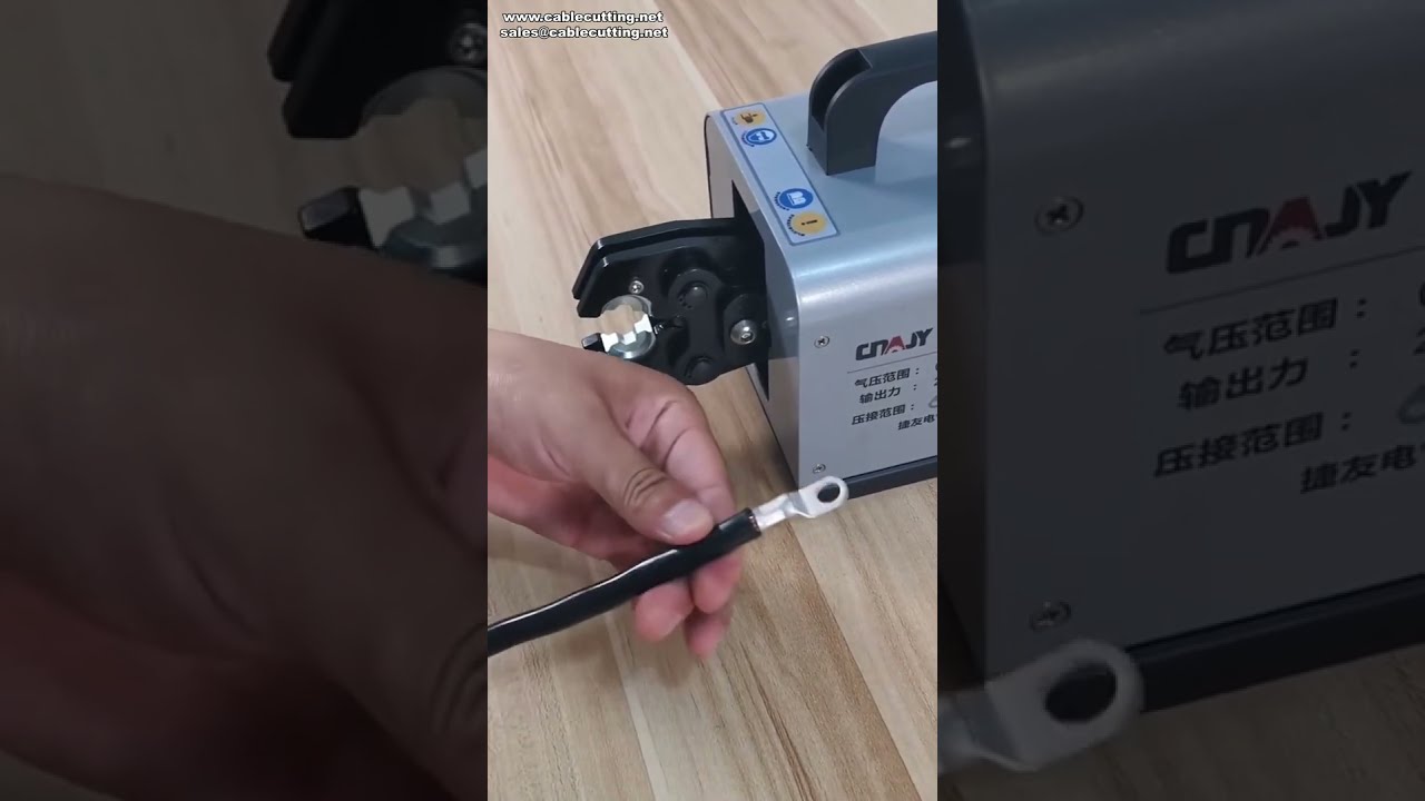 Pneumatic Crimping Machine for Copper Lugs with Customizable Crimp Shapes