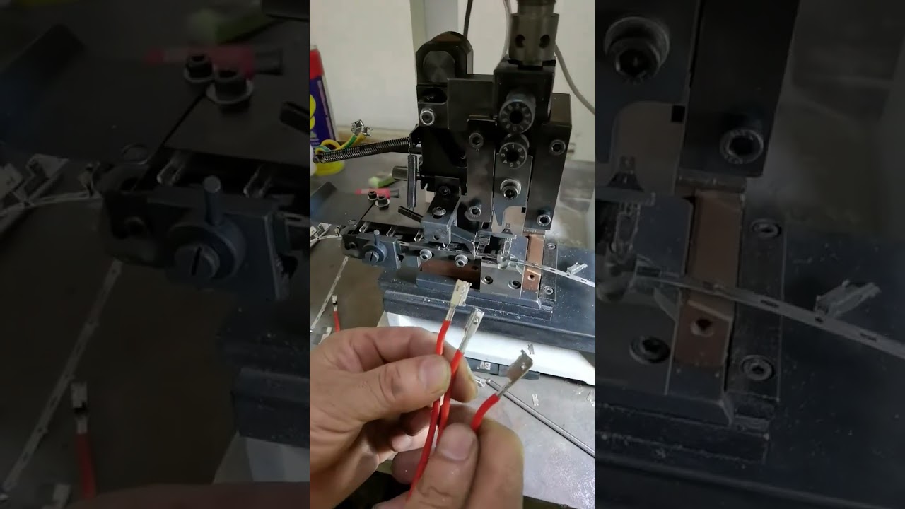Servo Terminal Machine + Horizontal Mold Crimping Real Shot Video #factory #machine #tools