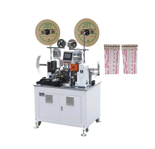 Automatic Both Ends Flat Ribbon Cable Cutting Stripping And Crimping