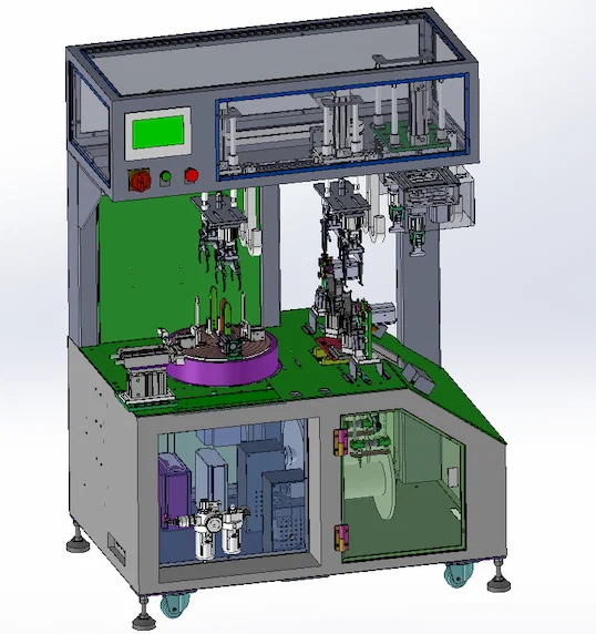 Large circle double tie type automatic winding and tie machine